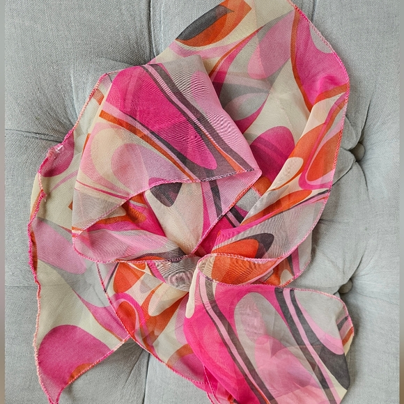 Multi Colored Scarf 68in X 5.5in - Picture 1 of 2